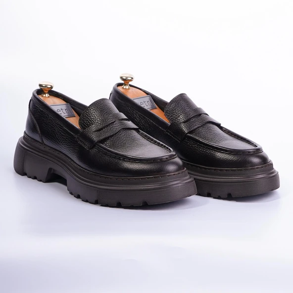 Tetri K416 Ramonelli Model Gerçek Deri El Yapımı Erkek Kahve Casual Ayakkabı - Resim 5