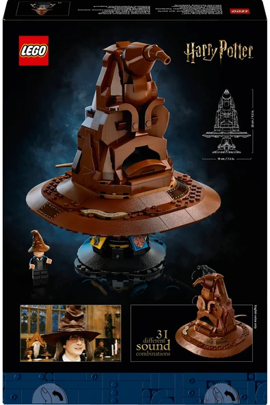 ® Harry Potter™ Konuşan Seçmen Şapka 76429 - Yetişkin için Koleksiyonluk Model Yapım Seti (561P) - Resim 4