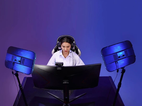 Godox ES45 Oyuncu / Yayıncı LED Işık Kiti - Resim 8