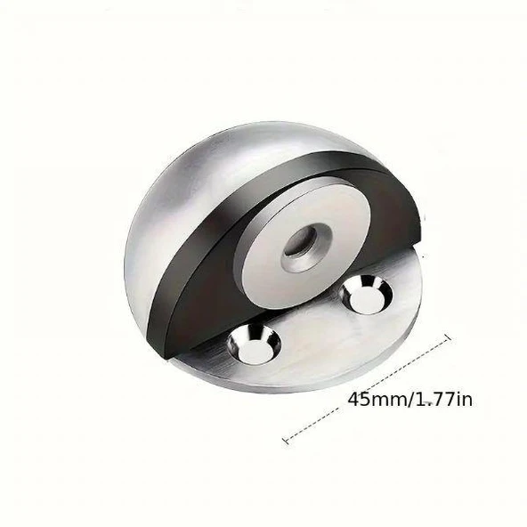 Marelli MIKNATISLI inox yarım ay tipi saten yer tamponu 3M sticker HEDİYELİ - Resim 4