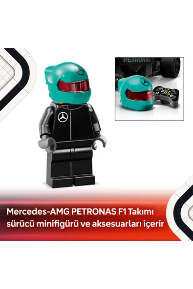 ® Speed Champions Mercedes-AMG F1® W15 Yarış Arabası 77244 - 10+ Oyuncak Yapım Seti (267Pr) - Resim 7