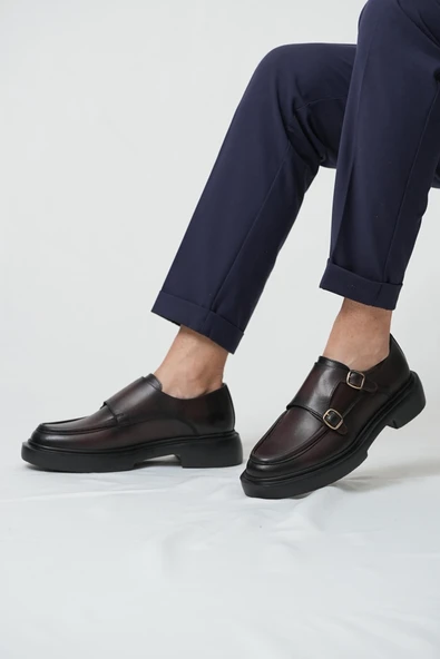 Tetri 0K575 Gody Model Hakiki Deri El Yapımı Erkek Kahverengi Casual Ayakkabı ürün görseli 1