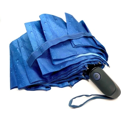 Marlux Yağmur Damla Desenli Otomatik Çanta Boy Bayan Şemsiyesi ürün görseli