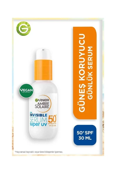 Garnier Invisible Spf50 Süper Uv Günlük Güneş Koruyucu Serum 30 ml ürün görseli 1