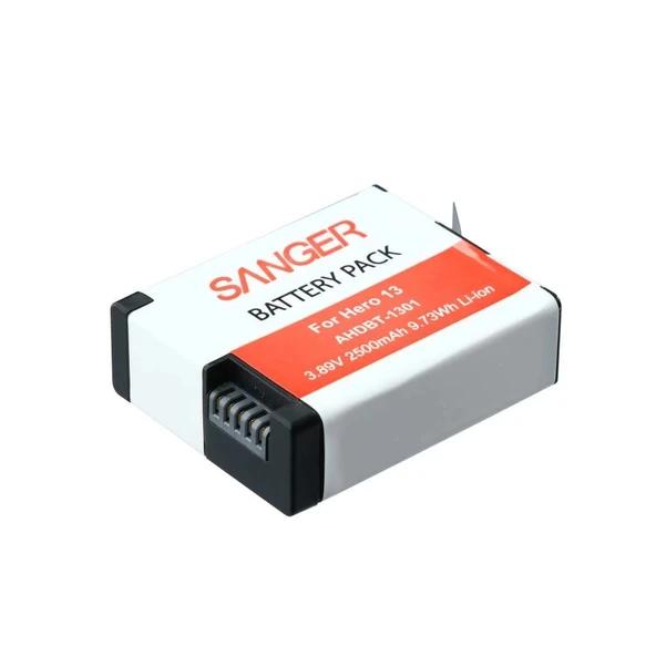 Sanger AHDBT-1301 Hero 13 Aksiyon Kamera Batarya 2500mAh ürün görseli 1