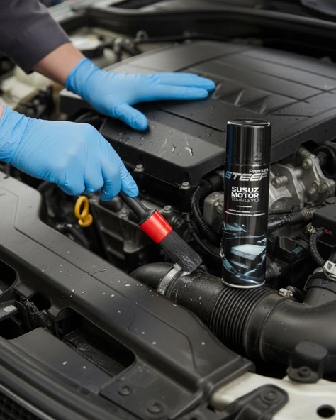 STEEP Susuz Motor Temizleyici & Parlatıcı Sprey 500 Ml Detay Temizlik Fırçası - Resim 2