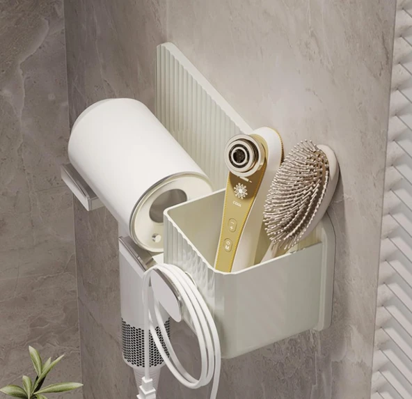 Minimalizm Duvara Monte Saç Kurutma Makinesi Tutucu - Resim 4