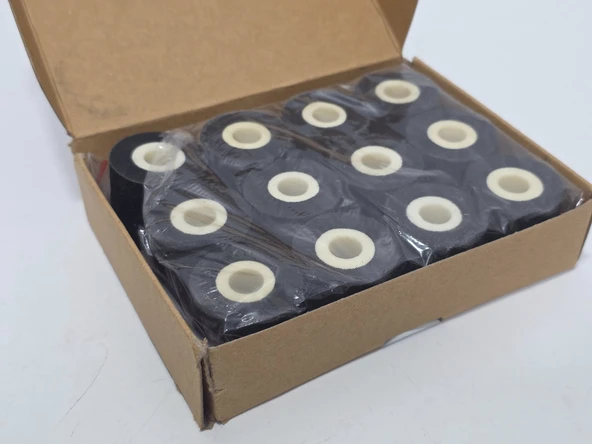 Sıcak Damga Kodlama Makinesi Mürekkep Rulosu Siyah 36x32mm (12 Adet) - Resim 3