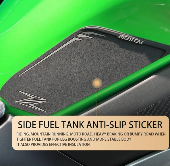 Night Cat Kawasaki Z900 Motosiklet Benzin Deposu Koruyucu Ped - Resim 4