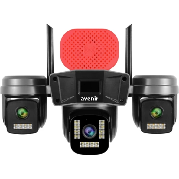 Avenir AV-S308 6mp 3 Kameralı Ptz Wifi Kamera - Resim 2