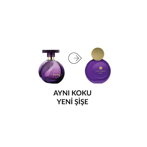 AVON Far Away Rebel Kadın Parfüm EDP 50ml - Resim 4