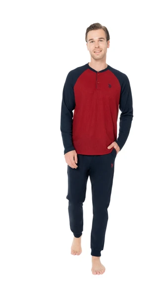 Us Polo Erkek Uzun Kol Pijama Takım 18960 ürün görseli 1