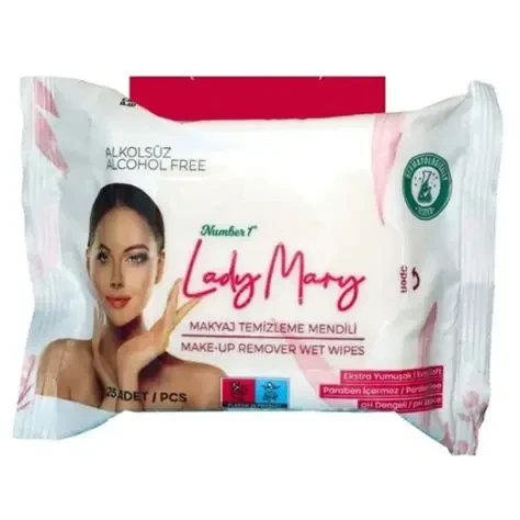 2 ADET LADY MARY MAKE-UP MAKYAJ TEMİZLEME MENDİLİ ürün görseli 1