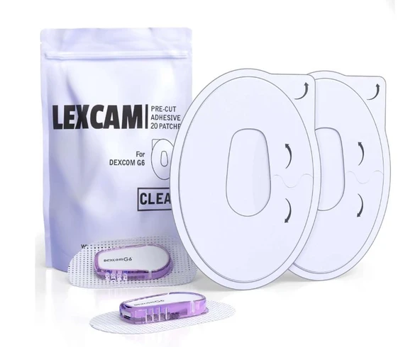 Lexcam Dexcom G6 Sensör Uyumlu Su Geçirmez Yapışkan Yama 30 Adet ürün görseli 1