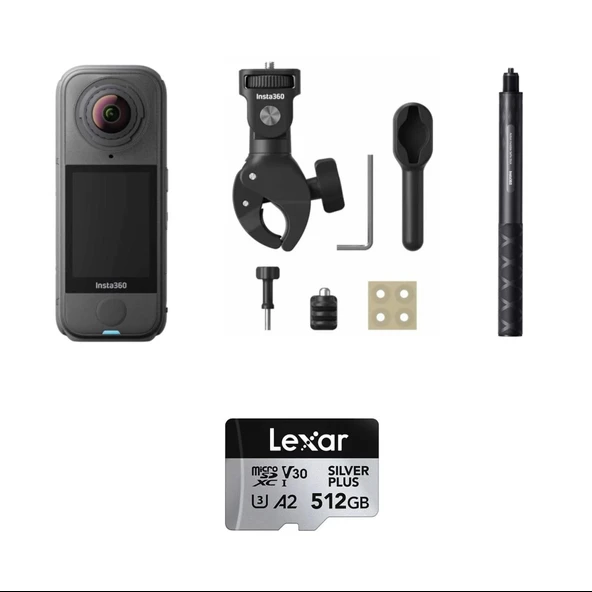 Insta360 X4 Air Aksiyon Kamerası - Motosiklet Kiti 512 GB (Foto Ekspres) ürün görseli