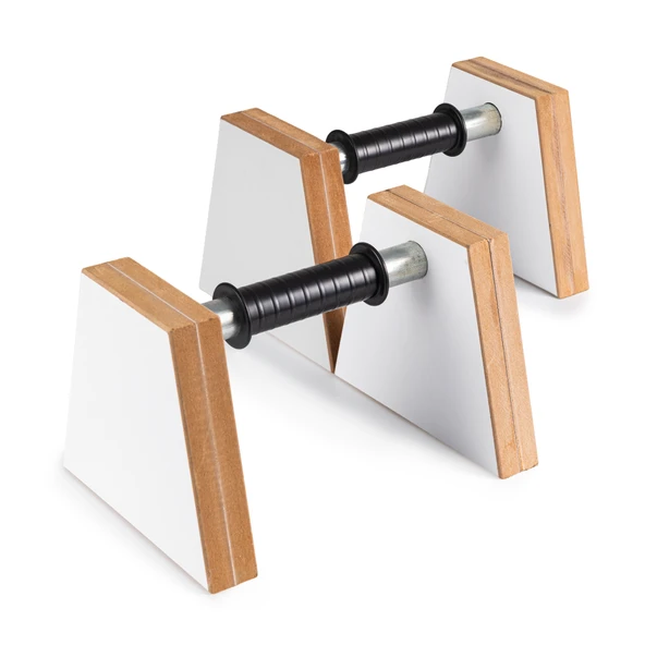 PS SPOR Ahşap Şınav Barı, Amut Barı, Paralel Bar ( Beyaz ) - Resim 6