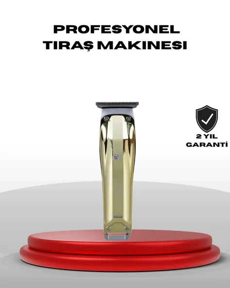 Profesyonel Saç ve Sakal Kesme Tıraş Makinesi USB Şarjlı Güçlü Motorlu ürün görseli 1