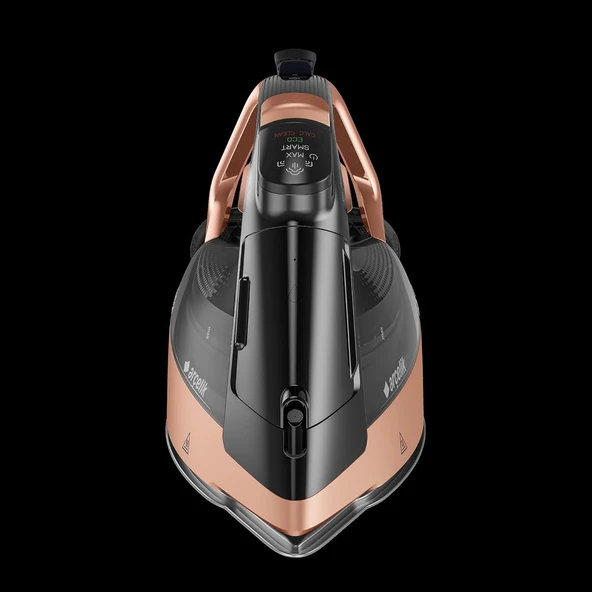 Arçelik AriaTM Expert BEU 9030 D Buharlı Ütü, SuperGlide Seramik Taban, Siyah ve Bakır, 3000W, 31.5x16x12 cm, Otomatik Kireç Temizleme, 280g Şok Buhar - Resim 2