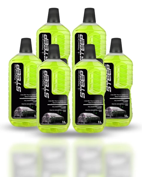 STEEP Ultimate Cilalı Oto Şampuan Ph Nötr 1 Lt 6 Adet ürün görseli 1