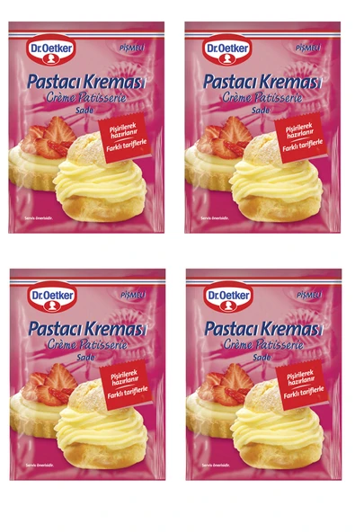 Dr.Oetker Pastacı Kreması Pişmeli Toz Karışım 156 gr x 4 Adet ürün görseli 1