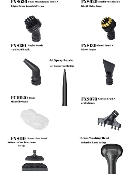 Yui X300 Pro Max 2000 W Buharlı Halı ve Koltuk Yıkama Makinesi-Buharlı Temizlik Makinesi - Resim 3