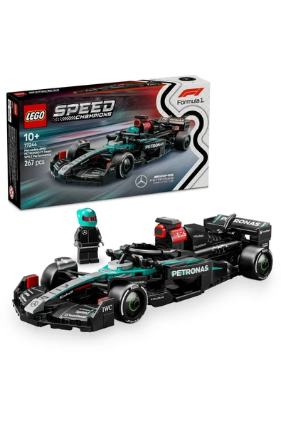 ® Speed Champions Mercedes-AMG F1® W15 Yarış Arabası 77244 - 10+ Oyuncak Yapım Seti (267Pr) ürün görseli 1