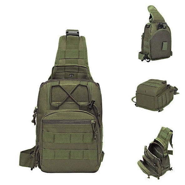 Savage Çapraz Göğüs Askılı Tactical Çanta Haki - Resim 6