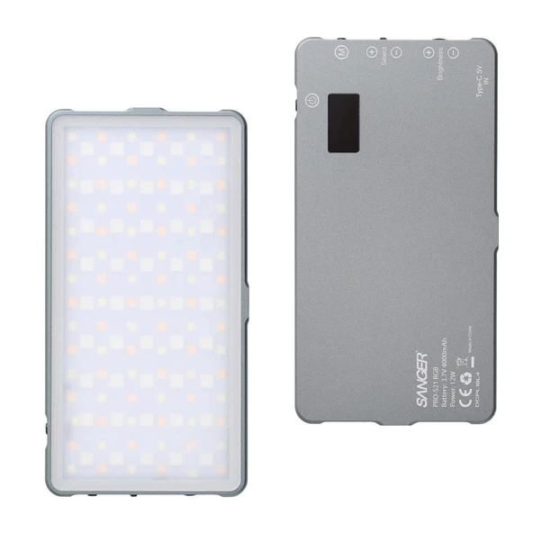 Sanger PRO-S21 v2 RGB LED Video Işığı - Resim 4