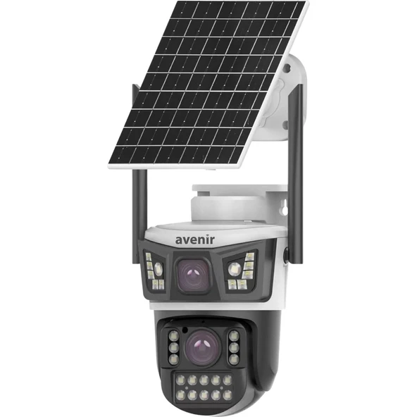 Avenir AV-S425 4mp 2 Kameralı Solar Ptz 4g Sim Kartlı Kamera ürün görseli