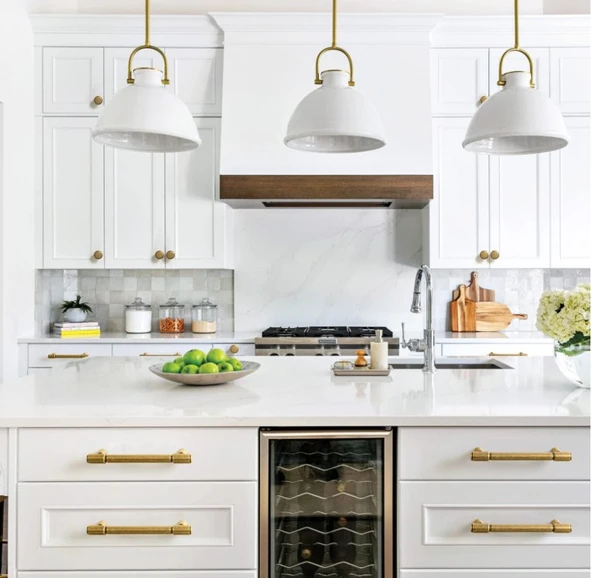 Goo-Ki 2231GT-160 Retro Antik Pirinç Dolap Kulp Seti (6 Adet 160 mm) - Resim 2