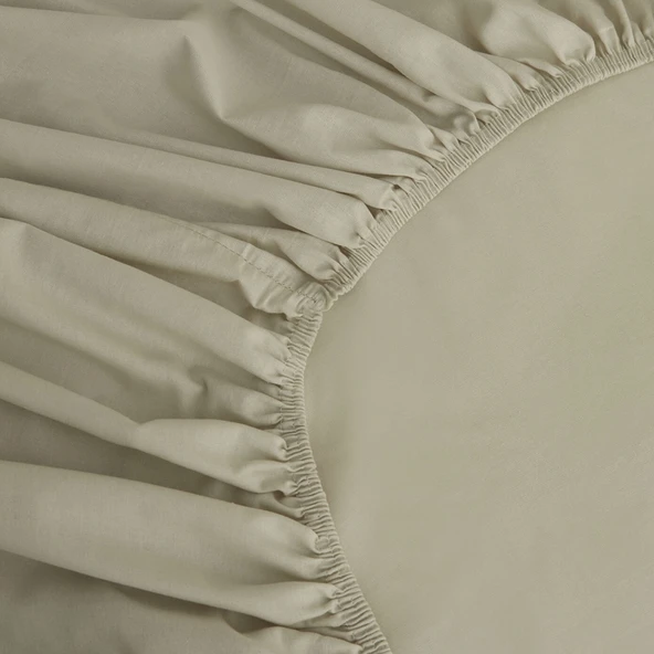 Karaca Home Basic %100 Pamuk Tek Kişilik Lastikli Çarşaf Adaçayı - Resim 2