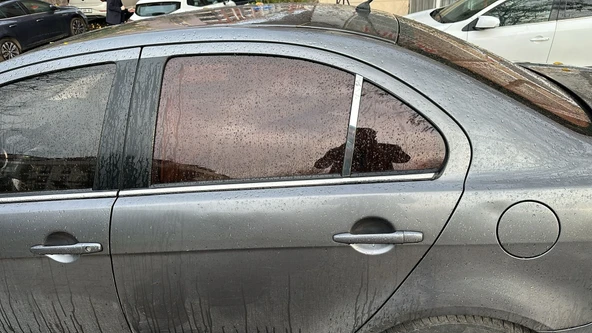 Mitsubishi Lancer kasaya uyumlu Kapı Direği Krom Paslanmaz Çelik 2 Parça Cam Direk - Resim 5