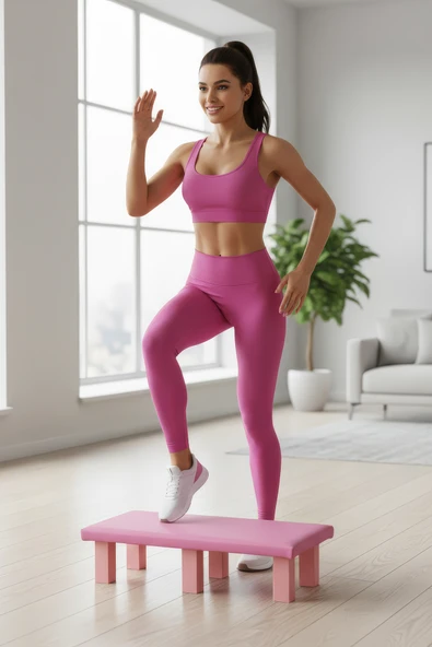 SPOR EVİNİZDE STEP TAHTASI PİLATES TAHTASI (12 CM YÜKSEKLİK) ürün görseli 1