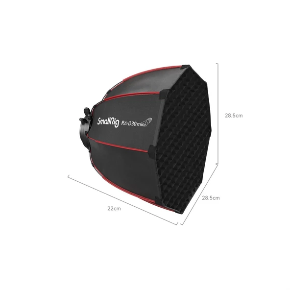 SmallRig 4358 RA-D30  RC 60B  için Mini Parabolik Softbox - Resim 7