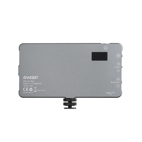 Sanger PRO-S21 v2 RGB LED Video Işığı - Resim 3