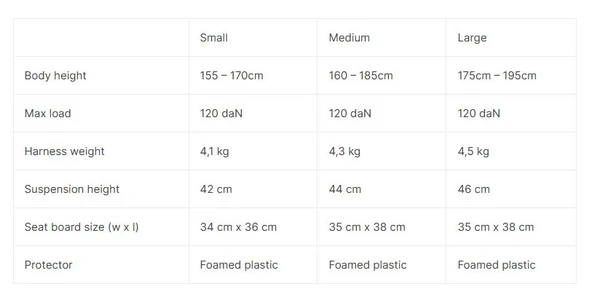 Independence Freestyle Tandem Harness Paraşüt Koltuğu S Beden - Resim 3