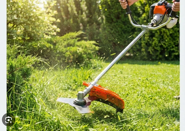 Benzin Motorlu Tırpan | Misinalı + Metal Bıçaklı Ot ve Çalı Kesme Makinesi - Resim 2