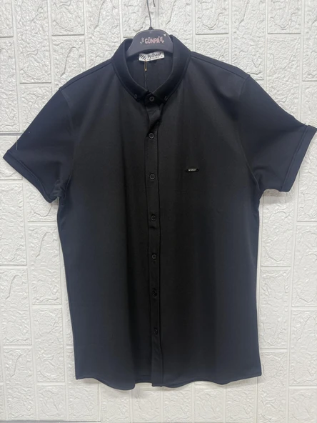 Kısa Kollu Düğmeli Gömlek - Resim 3