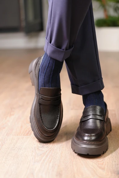 Tetri K416 Ramonelli Model Gerçek Deri El Yapımı Erkek Kahve Casual Ayakkabı - Resim 2