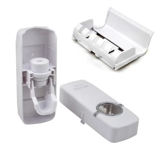 OLLEVRA Otomatik Diş Macunu Sıkacağı ve 5 Adet Diş Fırası Tutacağı Diş Fırçalığı - Resim 3