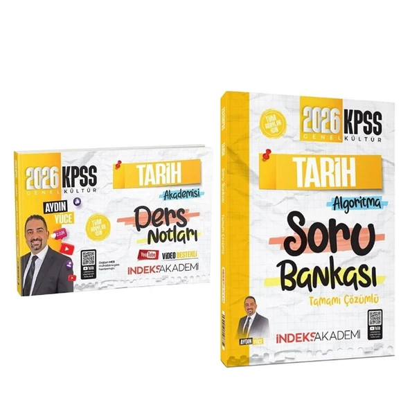 İndeks Akademi 2026 KPSS Tarih Konu ve Soru Seti 2 Kitap ürün görseli 1