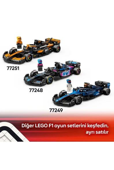 ® Speed Champions Mercedes-AMG F1® W15 Yarış Arabası 77244 - 10+ Oyuncak Yapım Seti (267Pr) - Resim 10