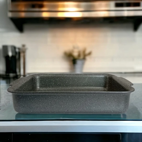 Grandeur Alüminyum Dikdörtgen Fırın Tepsisi ürün görseli 1