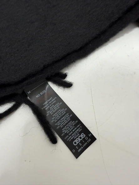 Asos Design Wool Mix Scarf Serisi Yumuşak Atkı Şal - Resim 5