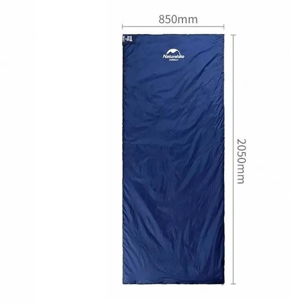 NATUREHİKE LW180 MİNİ UYKU TULUMU MAVİ RENK M BEDEN -3 DERECE - Resim 3