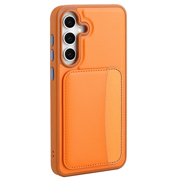 Samsung Galaxy S25 FE Kılıf Kartlıklı X-Kart Silikon Kapak - Resim 3