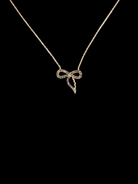 ? 925 Ayar İthal Gümüş Şık ve Zarif Sonsuzluk ve Kalp Detay Kolye — Sonsuz Aşk ve Şıklığın Sembolü ürün görseli 1