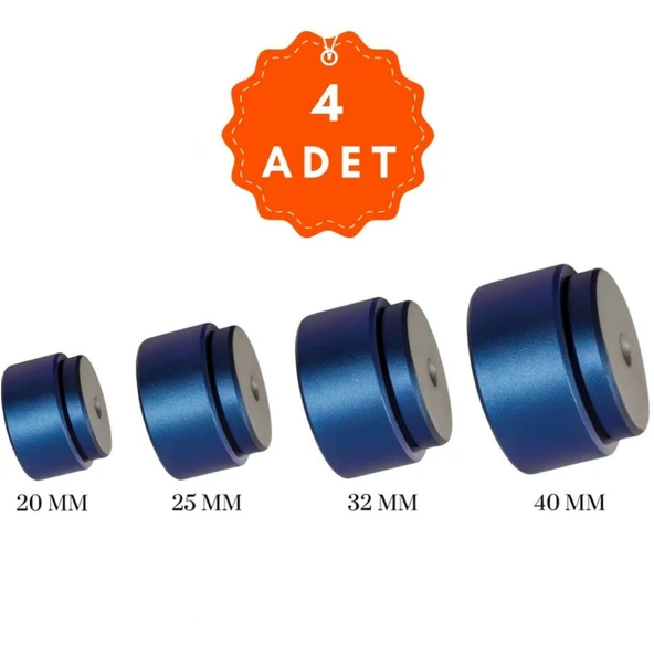 WELDER PPRC PLASTİK BORU KAYNAK MAKİNESİ PAFTA, LOKMA TAKIMI (MAVİ TEFLON) ürün görseli 1