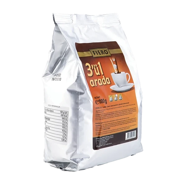 Fiero, 3’ü 1 Arada, Coffee - 1000 gr x 2 Adet - Resim 2