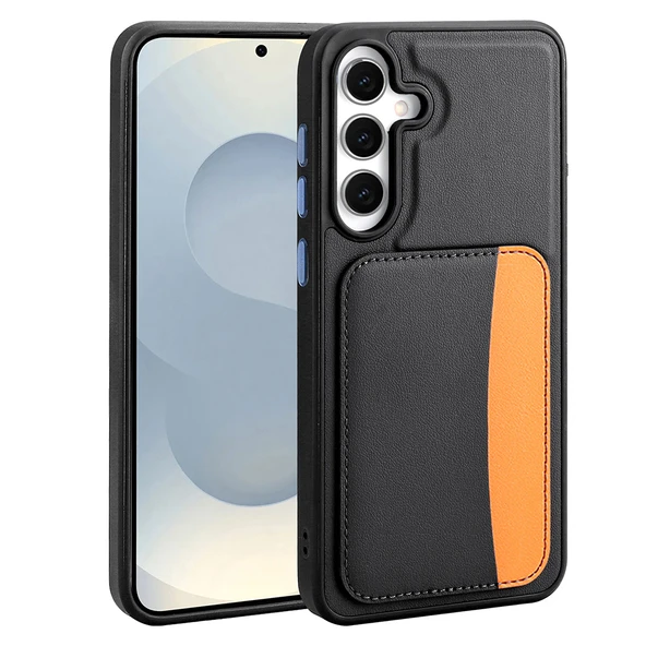 Samsung Galaxy S25 FE Kılıf Kartlıklı X-Kart Silikon Kapak - Resim 9